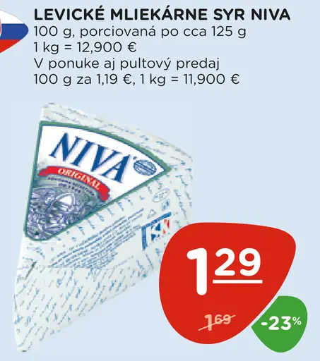 Levice Mliekarne Syr Niva