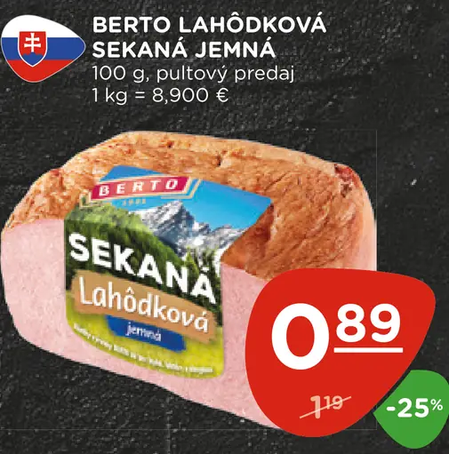 Berto lahôdková sekaná jemná