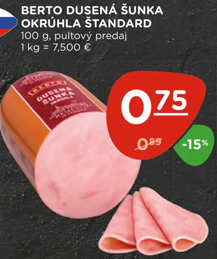 Berto Dušená šunka okrúhla štandard