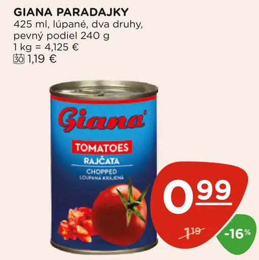 Giana Pasírované paradajky