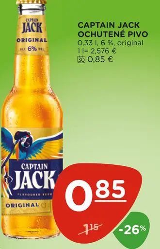 Captain Jack pivo plechovka