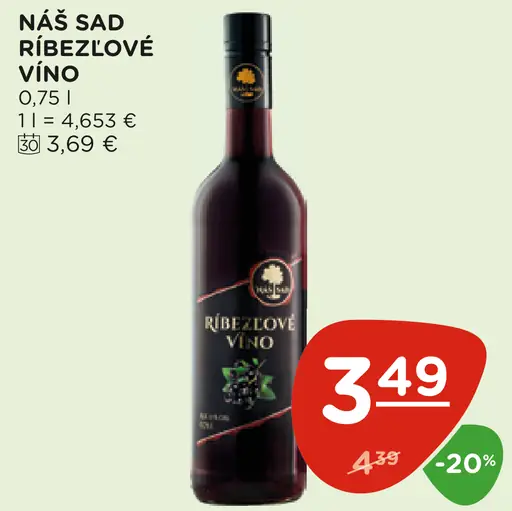 Náš sad Ríbezľové víno