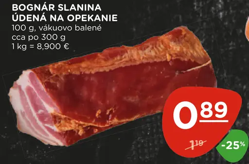 Bognár Slanina Údená na Opekanie