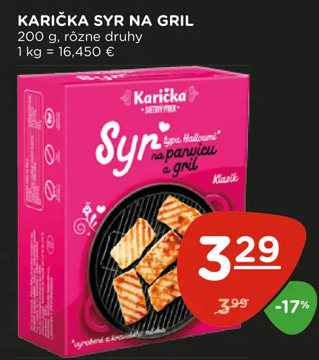 Karička syr na gril