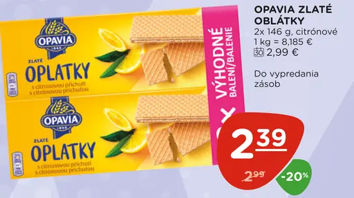 Opavia Zlaté oplátky