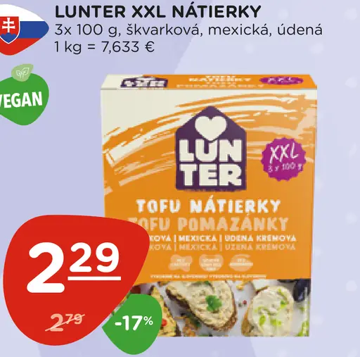 Lunter XXL Nátierky