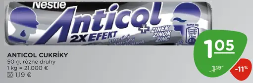 Anticol Anticol cukríky