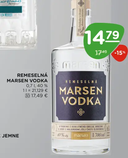 Remeselná Marsen Vodka