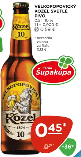 Velkopopovický Kozel plechovka