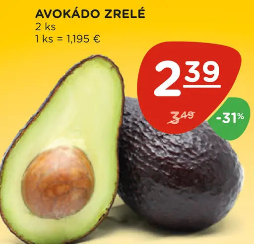 Avokádo zrelé