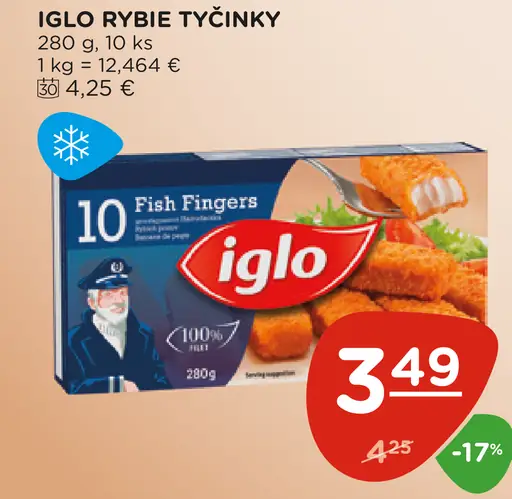IGLO rybie tyčinky