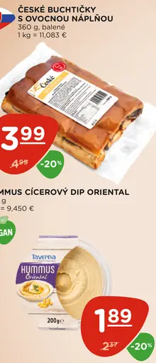 České buchtičky s ovocnou náplňou