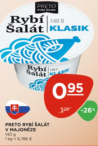 Preto rybí šalát v majonéze
