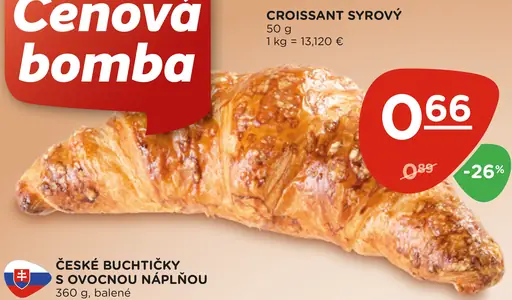 Croissant syrový