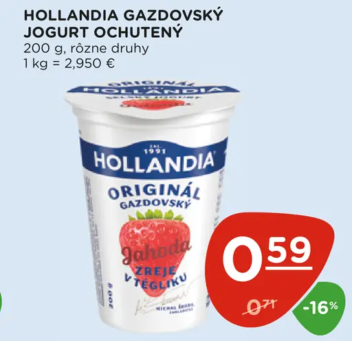 Hollandia Gazdovský biely jogurt