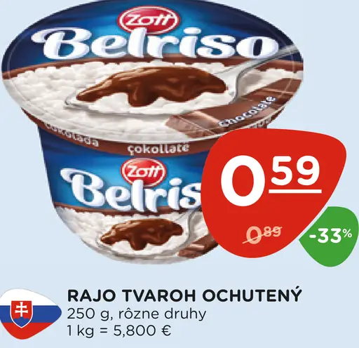 Rajo tvaroh ochutený