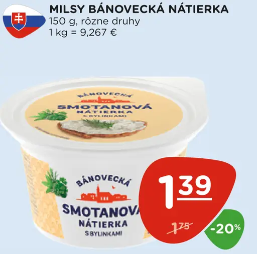 Milsy Bánovecká nátierka