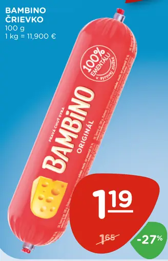 Bambino črievko