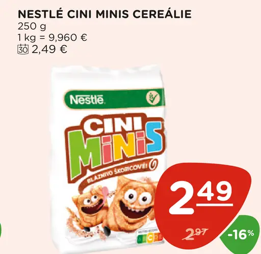 NESTLÉ CINI MINIS cereálie