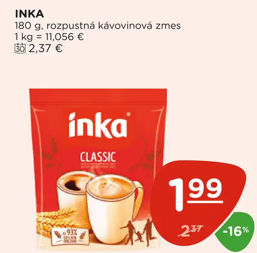 Inka Classic rozpustná kávovinová zmes
