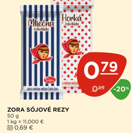 Zora sójové rezy