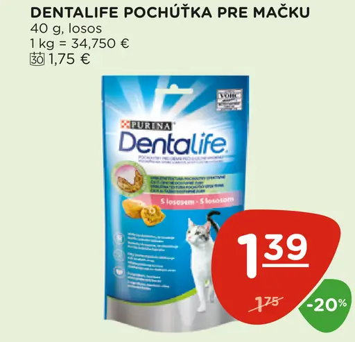 Dentalife Pochúťka pre mačku