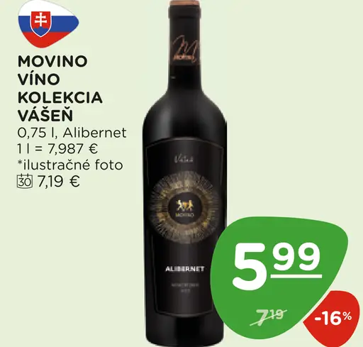 Movino Víno Kolekcia Vášení Alibernet