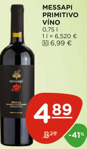 Messapi Primitivo víno
