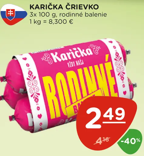 Karička črievko