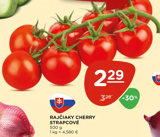 Rajčiaky cherry strapcové