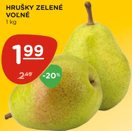 Hrušky zelené
