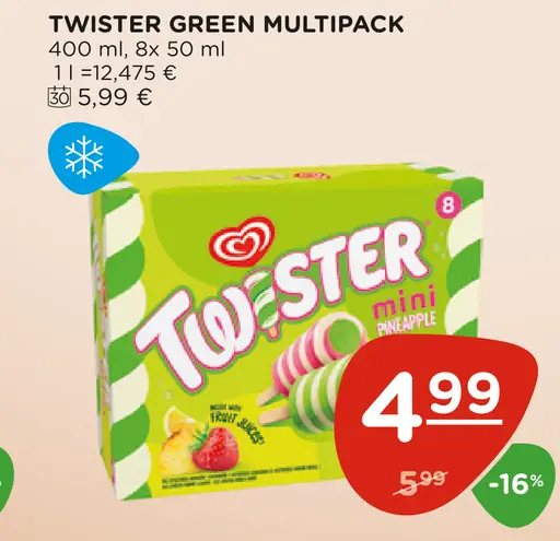 Twister green multipack