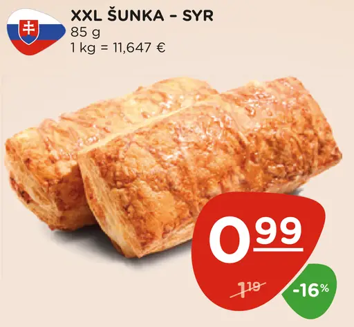 XXL šunka - syr