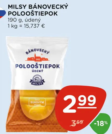 Milsý Bánovecký Pološtiepok
