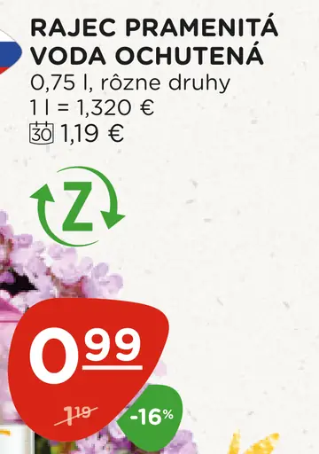 Rajec Pramenitá voda sýtená
