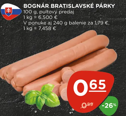 Bognár Bratislavské párky