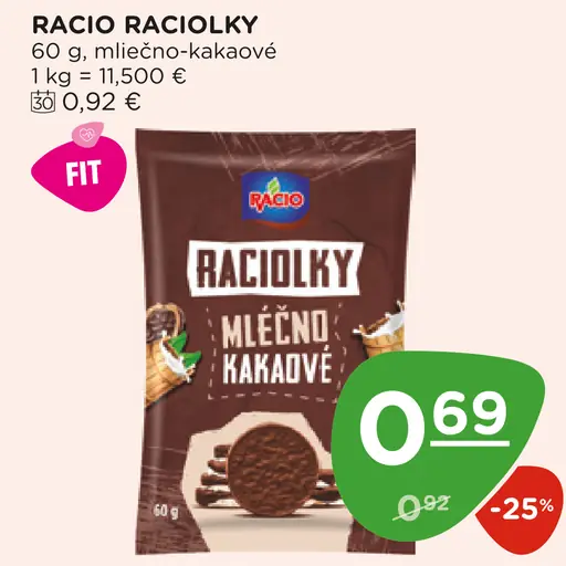 Racio Raciolky mliečno-kakaové