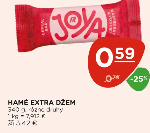 Fit Joya Tyčinka malinovo-jogurt