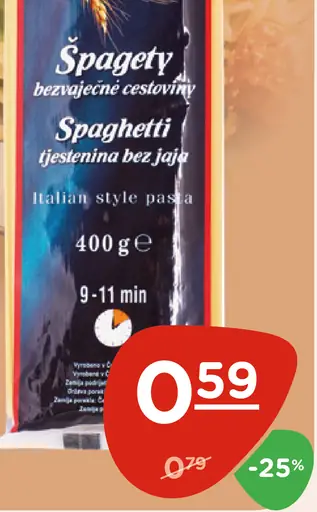 Giana cestoviny Spaghetti