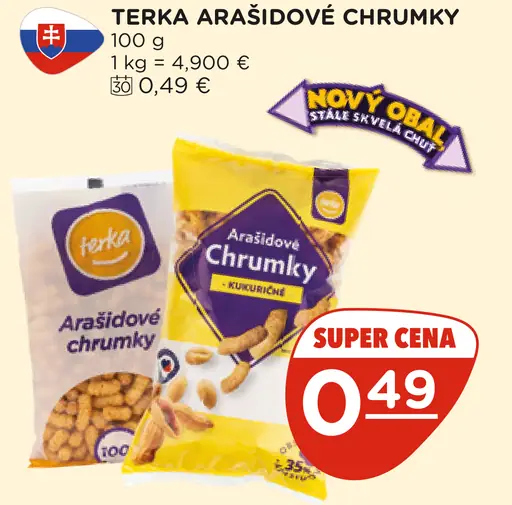 Terka arašidové chrumky