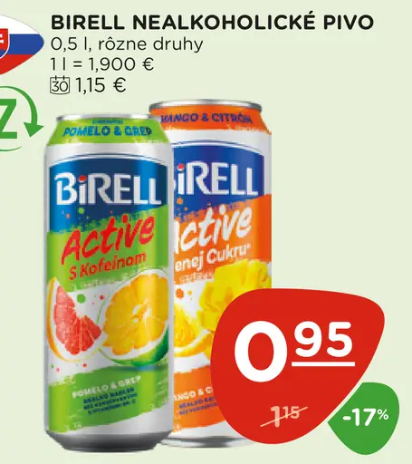 Birell Svetlé nealkoholické pivo