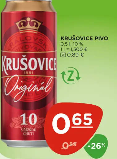 Krušovice pivo