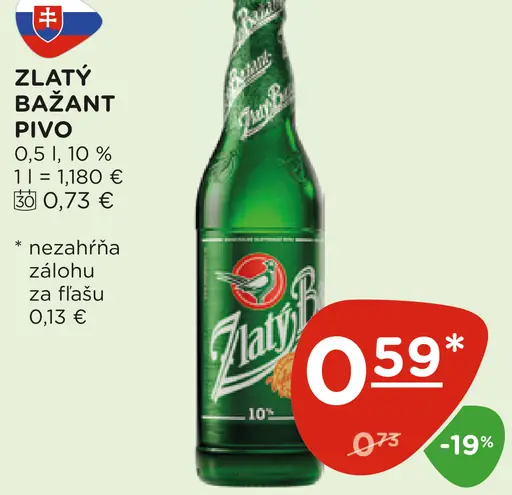 Zlatý Bažant Pivo
