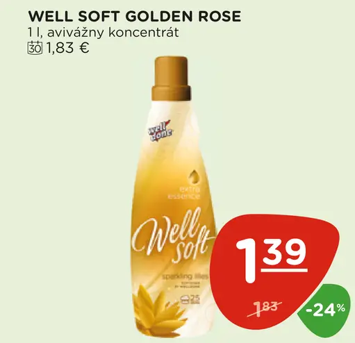 Well Soft Golden Rose avivážny koncentrát