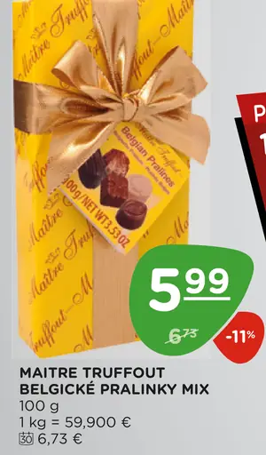 MAITRE TRUFFOUT Belgické pralinky mix
