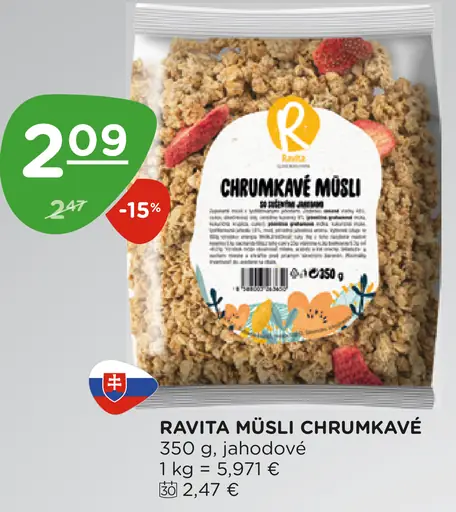 RAVITA Müsli chrumkavé