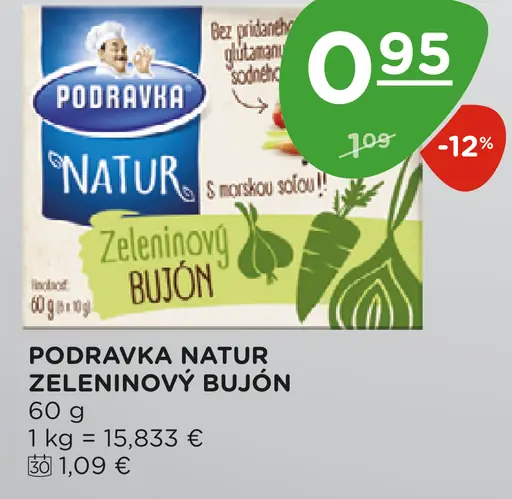 PODRAVKA NATUR Zeleninový bujón