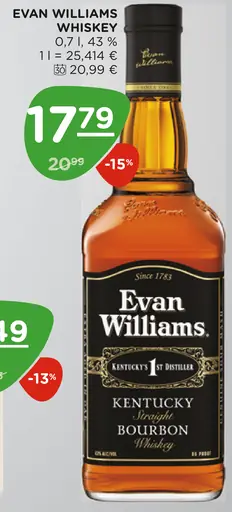 Evan Williams whiskey