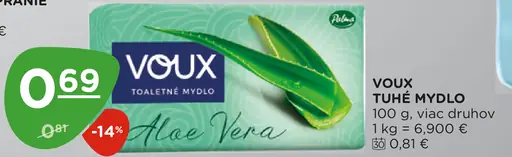 Voux tuhé mydlo Aloe Vera