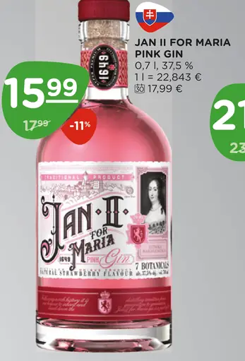 Jan II for Maria gin